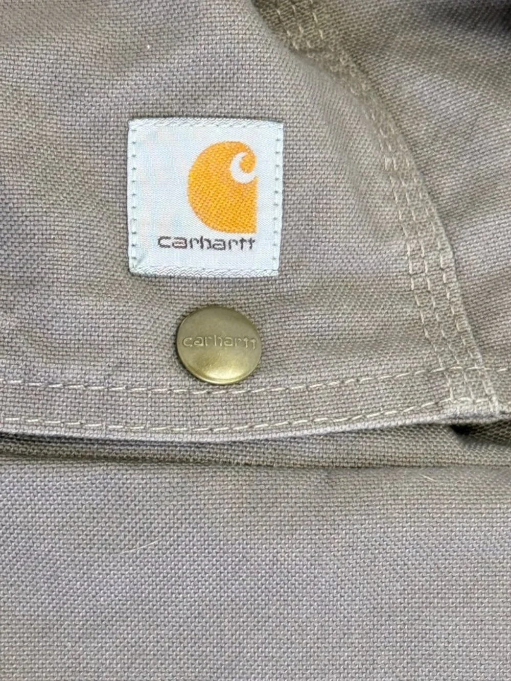 Carhartt Canvas Jacket Youth Childrens Medium 8 10 Caldwell Sherpa Lined Hooded